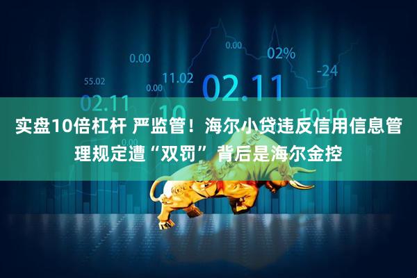 实盘10倍杠杆 严监管！海尔小贷违反信用信息管理规定遭“双罚” 背后是海尔金控